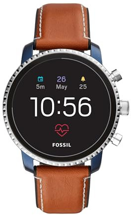Fossil Smartwatch Uomo con Cinturino in Pelle FTW4016
