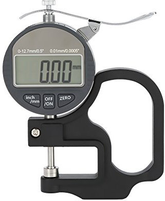 Calibro di spessore digitale strumenti di misura altri strumenti di misura per strumento di misurazione filo filo di cuoio di carta 0-12.7mm Intervallo di misurazione (0.01mm)
