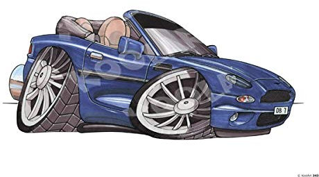 Top Banana Gifts Aston Martin DB7 - Koolart Premium Quality Heavyweight Mouse Mat 0343
