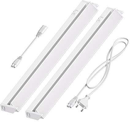 ledscom.de LED Unterbau-Leuchte LIWO 58cm, schwenkbar, je 979lm, warmweiß 2er Set