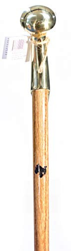 Bubba Stik Gehstock, Standard-Stil, mit Messing-Schinkengriff, hergestellt in Texas von echten Texanern, Eiche, 99,1 cm hoch
