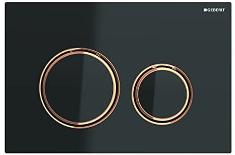 - Geberit Betätigungsplatte schwarz matt Sigma21 für Doppelspülung Rotgold - Geberit