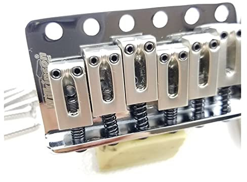 Sella Ponte Chitarra elettrica 6 Tipo di Vite Tremolo System Bridge per Guitar Stratocaster Chrome Argento Parti Chitarra