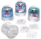 Baker Ross FE888 Winter Fee Schneekugel Bastelset - 4er Pack, Bastelset für Kinder, Basteln, Bemalen und Dekorieren für Kinder
