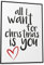 Papierschmiede® XMAS Poster, A2 Bild fertig gerahmt (Rahmen mit „jetzt anpassen“ auswählen), Weihnachten Wanddeko, Schlafzimmer, Wohnzimmer Dekoration, Küche, All I Want for Christmas is you