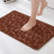 MIULEE Badematte Memoryschaum Badezimmerteppich rutschfeste Badteppich Wasserabsorbierend Badvorleger Schnelltrocknend Waschbar Duschvorleger für Badezimmer 40x60cm Kaffee