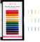 Extension Ciglia Volume Colorate, Ciglia a Ventaglio Facili D+ Curl 0.05mm 15mm 12 Colori, Rosa Rosso Giallo Bianco Verde Blu Viola Ciglia Visone Finto per Uso Domestico e Salone Beauty7