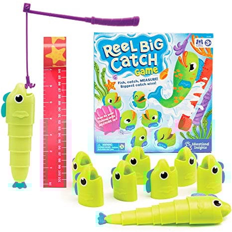 Learning Resources Das große Angelspiel, Mathetraining-Spiel für die Vorschule, zum Erlernen von Maßen, Mathespiele für Kinder, für 2-3 Mitspieler, für Jungen und Mädchen ab 3 Jahren