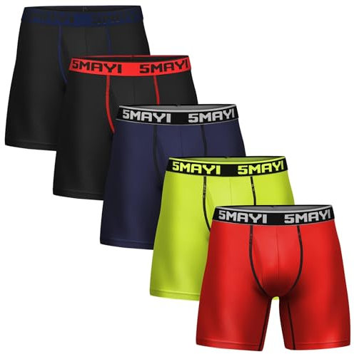 5Mayi Calecon Homme (Lot de 5) Boxer Homme Sportswear Homme Boxers Sport Running Homme L