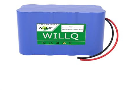 WILLQ 3,2 V, 6,4 V, 12,8 V Ersatz-Lithium-Akku, 6 Ah, 12 Ah, 18 Ah, 24 Ah, 30 Ah, LiFePO4-Akku für elektrisches Spielzeug/Solarbeleuchtung, Ersatzbatterie,6.4v 24ah a