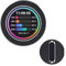 Waveshare 2.1inch USB Monitor Round IPS Panel Water Cooler Screen/PC Case Secondary Screen/Desktop RGB Ambient Screen, 480×480 Resolution, Music Spectrum Analysis Function, CNC Black Metal Case