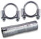 ATEC Germany 1x raccord de tube Tuyau d'échappement Ø 50 mm longueur 135 mm, 2x colliers à étrier Ø 50 mm