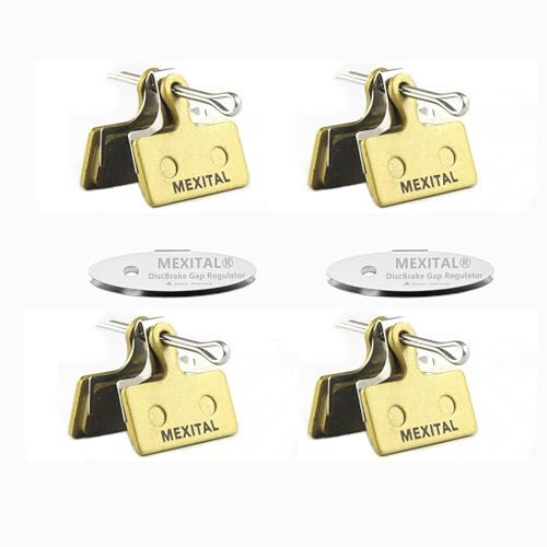 MEXITAL 4 Paar Bremsbeläge Fahrrad für Deore M610 M615 M6000 SLX M666 M675 M7000 XT M785 M8000 Saint BR-M840 XTR M960 M985 M987 M988 M9000 M9040 Alfine BT-S700 RS785 RS685 S02-4
