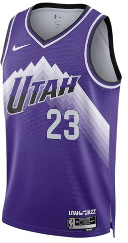 Nike Herren NBA City Edition Swingman Jersey Basketball Trikot Farbe: Jazz/Markkanen/Lila (507); Größe: L
