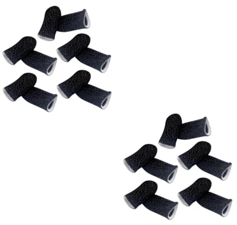 LABRIMP 20stücke Finger Sleeves Für Touchscreen Atmungsaktive Fingerhüllen Für Gamer Schweißabweisend Für Verbessertes Spielgefühl Passend Für Mobilgeräte