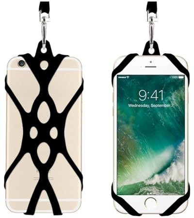 KGDUYC 1 Packs Cordino per Telefono Cellulare a Tracolla con Tracolla Regolabile e Impugnatura ad Anello per Telefono,porta cellulare da collo,Cordino Universale Intorno al Collo Smartphones