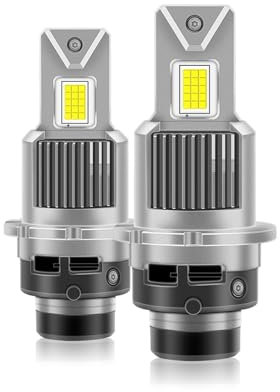 OSBELE D4S D4R D2R D2S LED-Scheinwerferlampen, 6000 K, Weiß, Umrüstsatz, Plug-and-Play, Xenon-HID-Lichtersatz, CANBus-Fehlerfrei(D4S)
