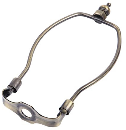STOBOK 15,2 cm Bronze, Harfenhalter, Lampenschirm-Halterung für Tisch- und Deckenleuchte, Lampenfassungen, Harfenhalter, Ersatz, robustes und langlebiges Beleuchtungszubehör