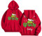 Hundepullover Grinch Weihnachtspullover Damen Lustig Übergroße Langarm Kapuzenpullover Mit Taschen Mode Weihnachten Grafik Backprint Sweatshirts Pulli