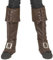 CREATIV DISCOUNT NEU Stiefelstulpen/Gamaschen Deluxe, braun, Einheitsgröße, Überzieher für Schuhe