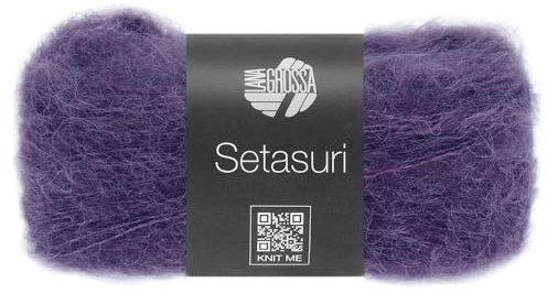 LANA GROSSA Setasuri | Feines Lace-Garn aus Suri-Alpakafasern mit Seide | Handstrickgarn aus 69% Alpaka (Suri) & 31% Seide | 25g Wolle zum Stricken & Häkeln | 212m Garn FB69