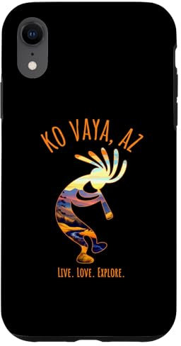 Hülle für iPhone XR Ko Vaya Arizona USA Tanzender Kokopelli Südwesten Design