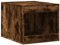 vidaXL Katzenklo Schrank, Katzenschrank Katzentoilette, Beistelltisch Katzenhaus, Katzenmöbel Verstecktes Design, Räuchereiche Holzwerkstoff