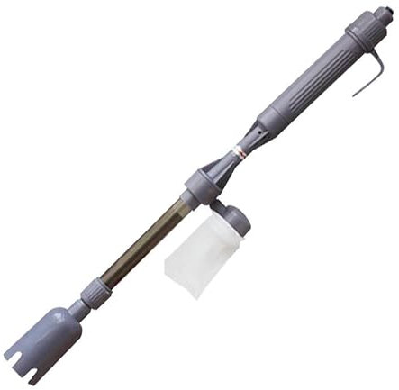 fdsmall Fischtank Reiniger Aquarium Kies Reiniger Elektrische Fischtank Reinigungswerkzeuge Einstellbare Wasserfluss Aquarium Reiniger Kit Fischtank Kies Staubsauger (Battery)(Nicht enthalten)