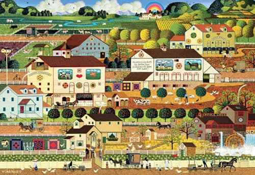 Buffalo Games - Silver Select - Charles Wysocki - Amish Country - 2000 Teile Puzzle für Erwachsene - Herausforderndes Puzzle perfekt für Spieleabende - Fertige Größe ist 38,50 x 26,50 cm