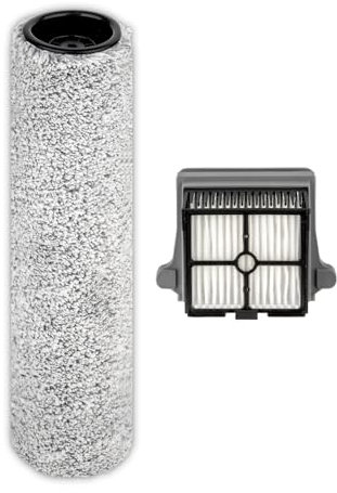 【Versione 2, Rimovibile】(2 Pezzi) S7 Pro Rulli Spazzola e Filtri HEPA Compatibili con Gli Aspirapolvere Tineco Floor One S7 Pro, Floor One S6 (impugnatura esclusa)