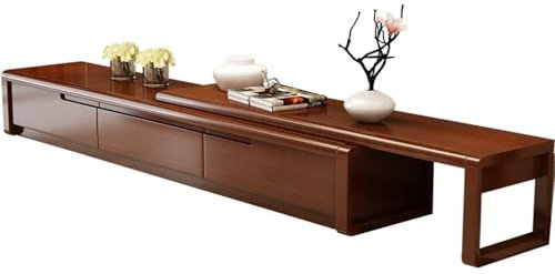 Solid Wood TV Cabinet Telescopic Corner Cabinet Bedroom Coffee Table Floor Cabinet Combination Set Modern Simple Living Room