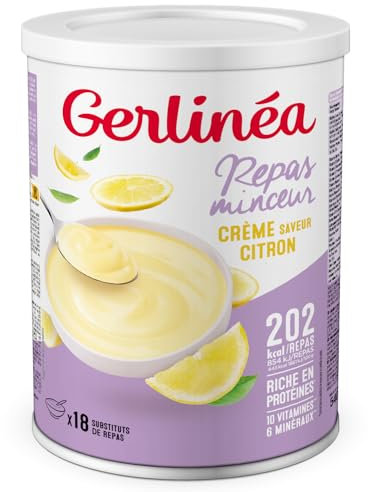 Gerlinéa - Crème Repas Minceur - Substitut de Repas Complet et Rapide - Saveur : Citron - 540 g