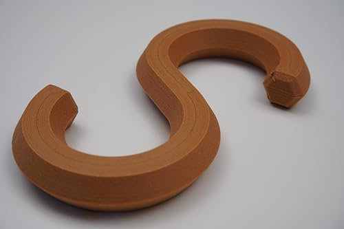 4er-Pack S-Haken PLA – 20 kg Tragkraft – 104×57×12 mm – Innendurchmesser 30 mm – verschiedene Farben erhältlich SHaken S Haken (Holz)