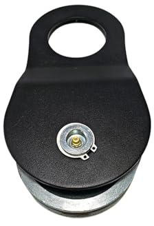Hochleistungs-Snach-Blockrolle for Seilwinden, geeignet for 2-10 Tonnen Seilwinden-Zugseile aus Stahl.(8T Black-2)
