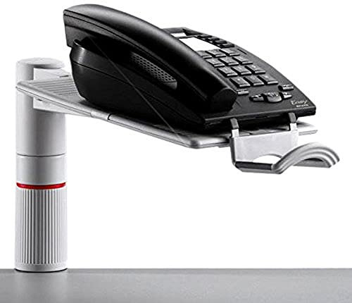 Novus PhoneMaster Schreibtisch Telefonhalterung lichtgrau, 26 x 17 x 14 cm