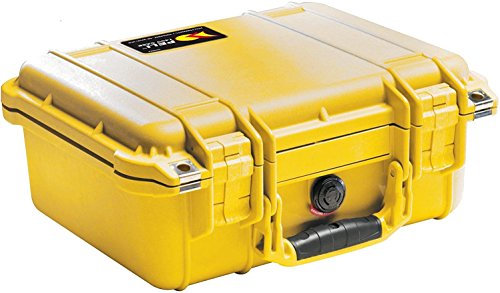 PELI 1500 Maximal Schützender Polypropylen Koffer, IP67 Wasser- und Staubdicht, 19L Volumen, Ohne Schaum, Gelb