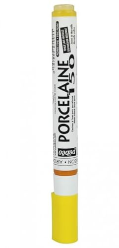 Pebeo 6-Piece Porcelaine 150 China Paint Fine Tip Marker, Marseilles Yellow,Marseilles Yellow