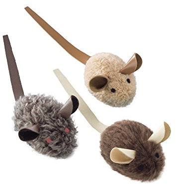 Nobby Plush Mouse with Leather Tail