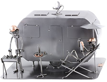 Steelman24 Schraubenmännchen Camping | Made in Germany,Handarbeit,Geschenkidee,Stahlfigur,Metallfigur,Metallmännchen