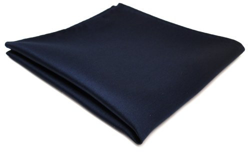 TigerTie Designer Einstecktuch in blau saphirblau dunkelblau einfarbig uni