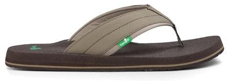 Sanuk Herren Beer Cozy 2 Flipflop, Brindle, 45 EU