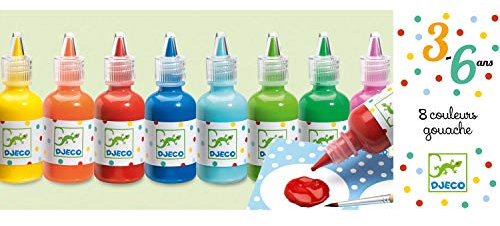 8 bouteilles de gouache - Djeco