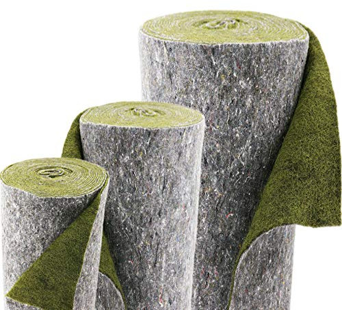 20m Aquagart Ufermatte für Teiche 75 cm Breite I Bewuchsmatte Böschungsmatte & Hangsicherung I PP Schutz Abdeckung für Teichfolie I witterungsbeständige Teichufer Umrandung grün I verschiedene Abmaße