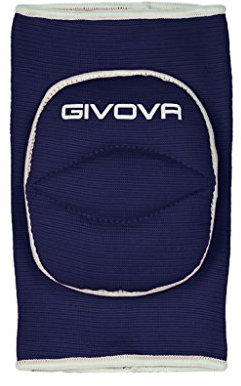 GIVOVA GIN01, Ginocchiera Light Unisex – Adulto, Blu/Bianco, Taglia Unica