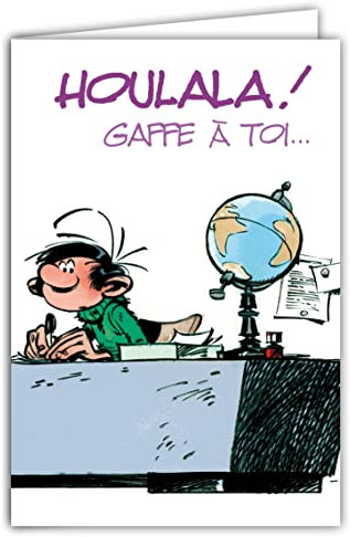 Gaston Lagaffe GLCT-0140 Geburtstagskarte, mit Motiv Basketball