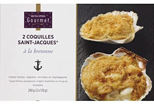 Monoprix Gourmet Coquilles Saint Jacques a la Bretonne - Les 2 coquilles de 240g