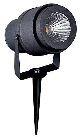 V-TAC VT-857 12 W LED Cob Projecteur avec Petit Lumière, Gris, IP65 - blanc naturel