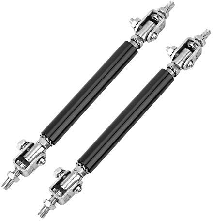 Aramox Splitter Protector Splitter, Kit de Support de Protecteur de Pare-Chocs Kit de Support de Barre Anti-rapprochement pour Barre de Liaison (Noir)