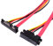 Cavo di prolunga di alimentazione dati maschio-femmina SATA III angolato SATA III 3.0 7 + 15 22 pin Cablecc da 30 cm