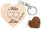 Clé USB Flash Drive en bois avec gravure 2.0 en forme de cœur - 10 motifs au choix - 32 Go